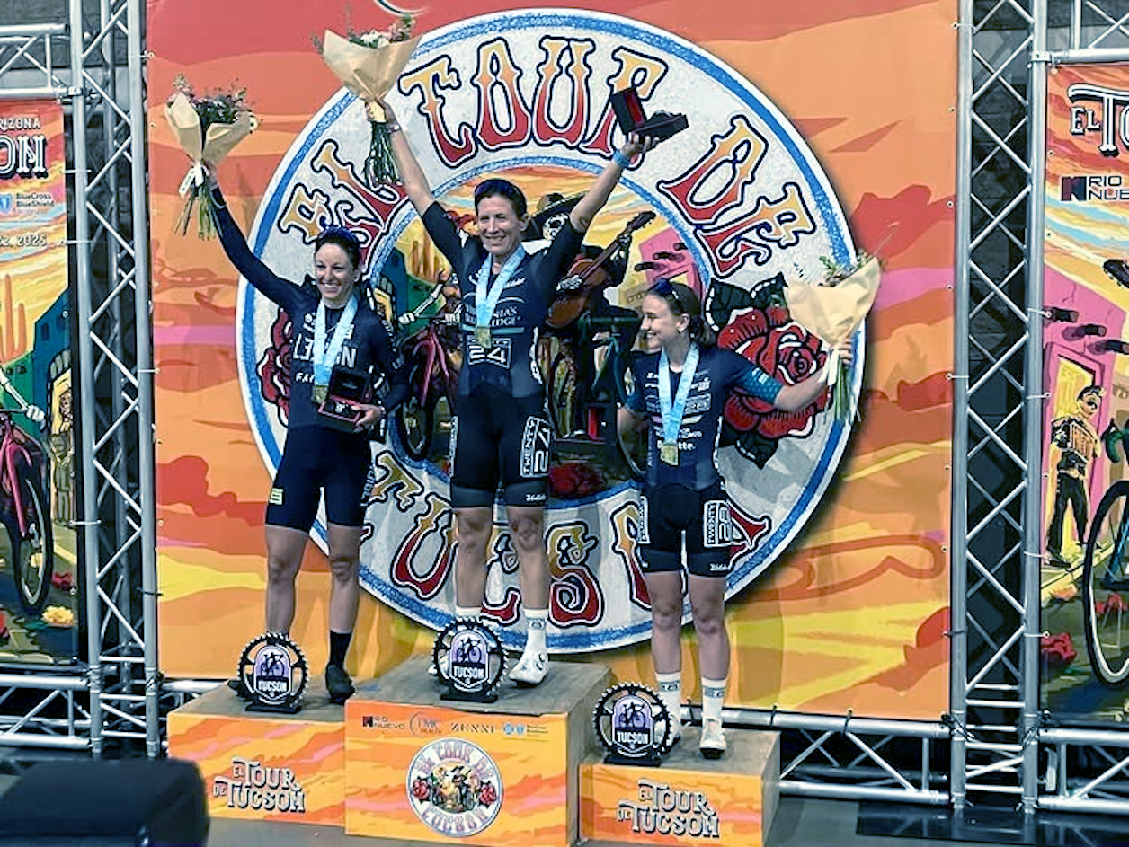 Rinaldo, 34, representing Fount Cycling Guild, moved up from a runner-up spot last year to win the women’s 102-mile race