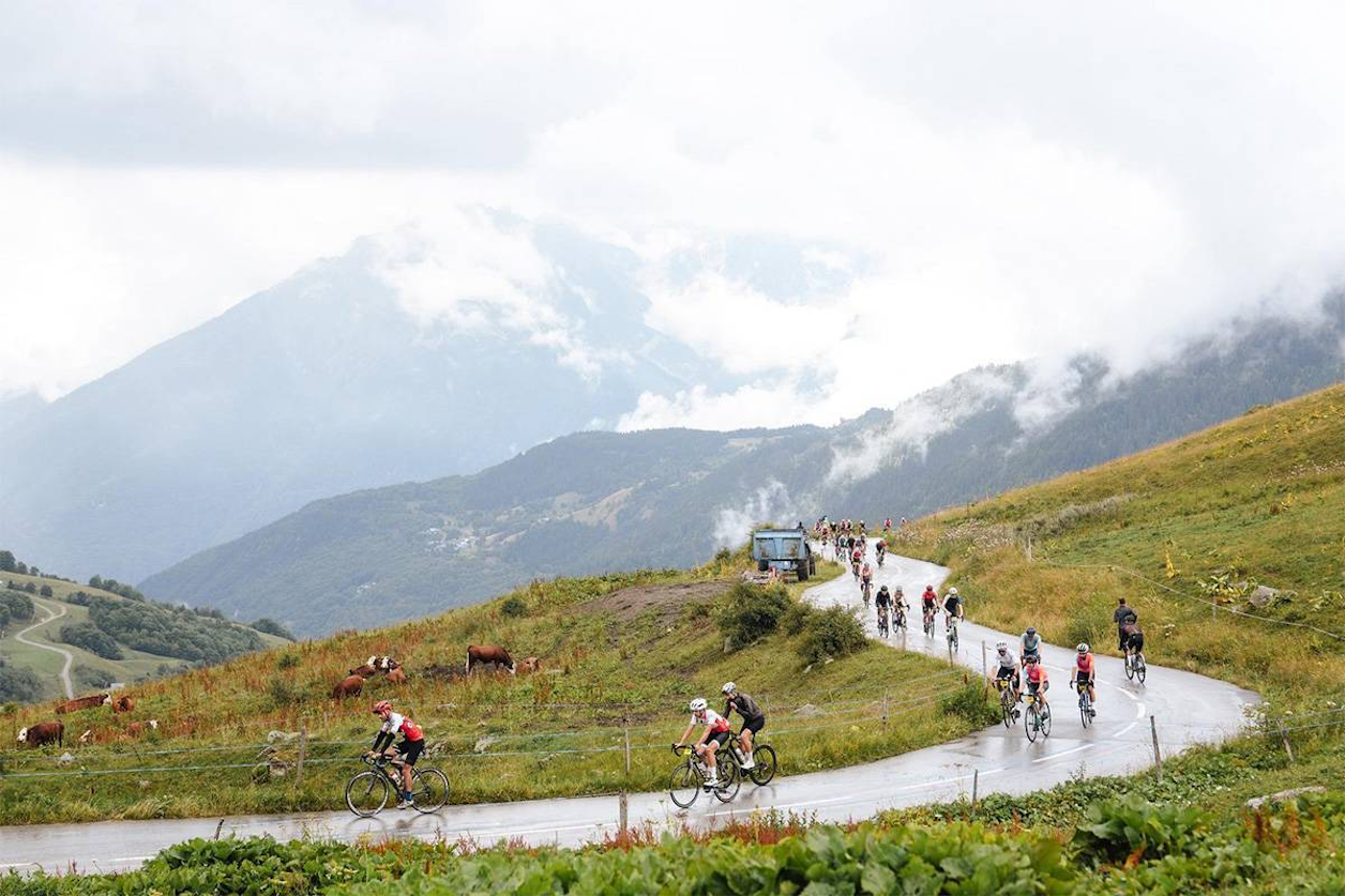 the peloton faced the climb to the Col de la Madeleine from its hardest side