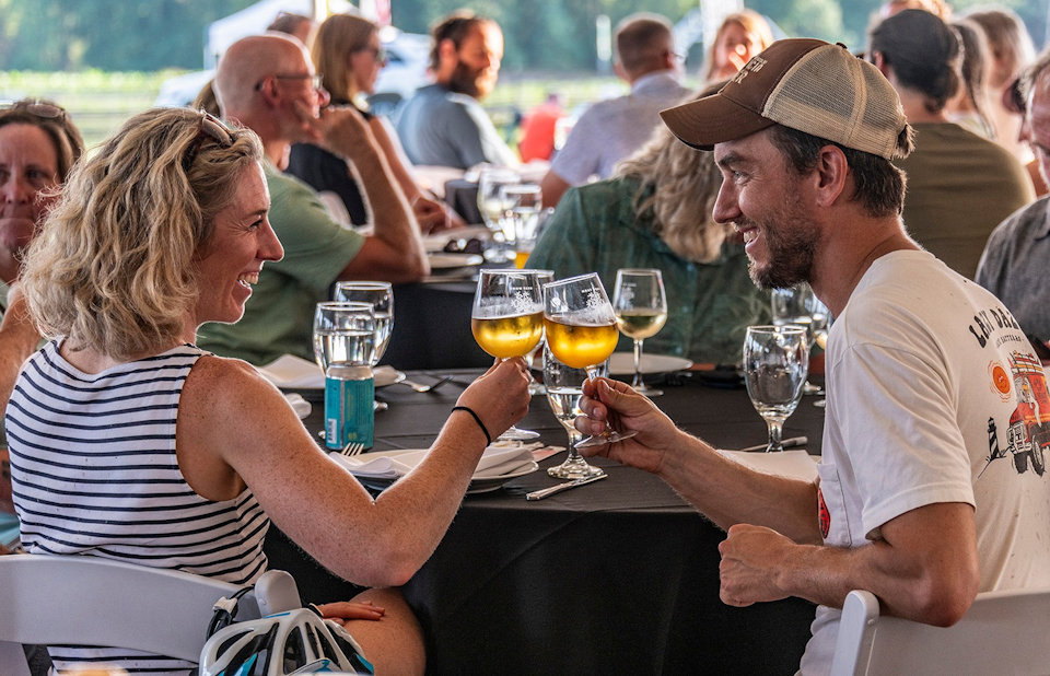 Be part of the pre-Fondo experience with a three-course, sit-down dinner that supports local farms and community programs