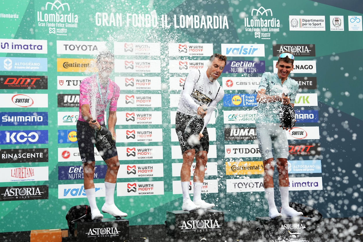 Cavallo and Nardin take Victory at the Gran Fondo Il Lombardia Felice Gimondi
