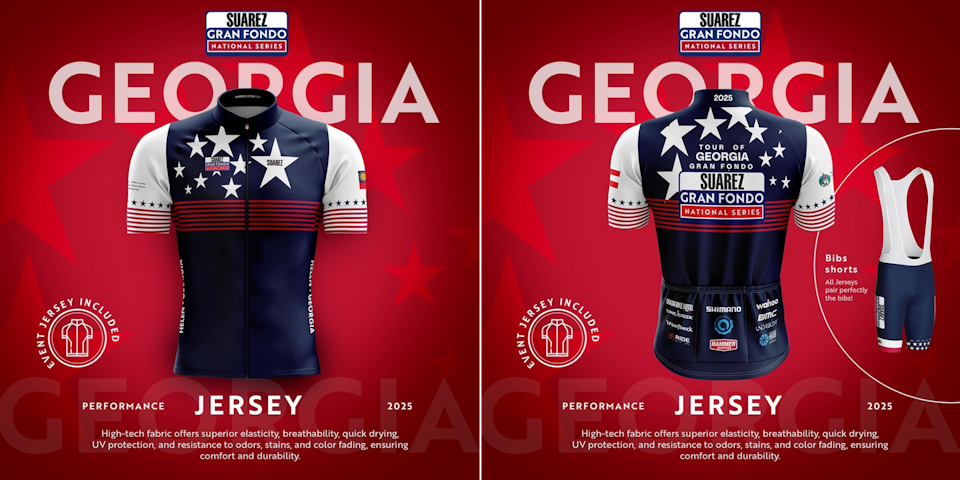 Register Now for Tour of Georgia Gran Fondo to Receive a Complimentary Custom Jersey!