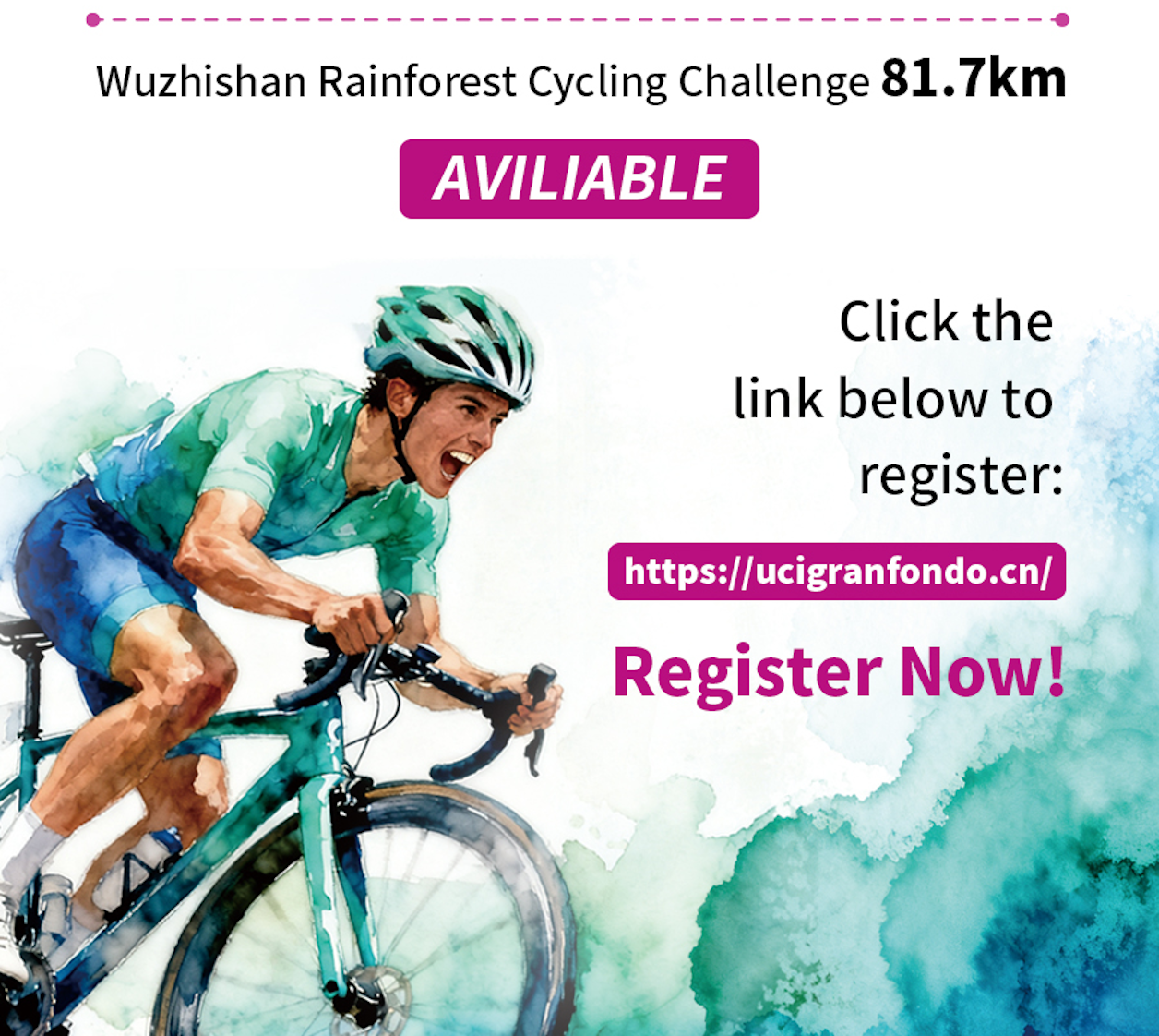 UCI Gran Fondo Hainan Wuzhishan launched MiniFondo and MedioFondo Registration