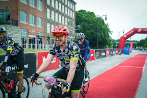 Riders celebrate at Gran Fondo Hincapie-Bangor this past weekend