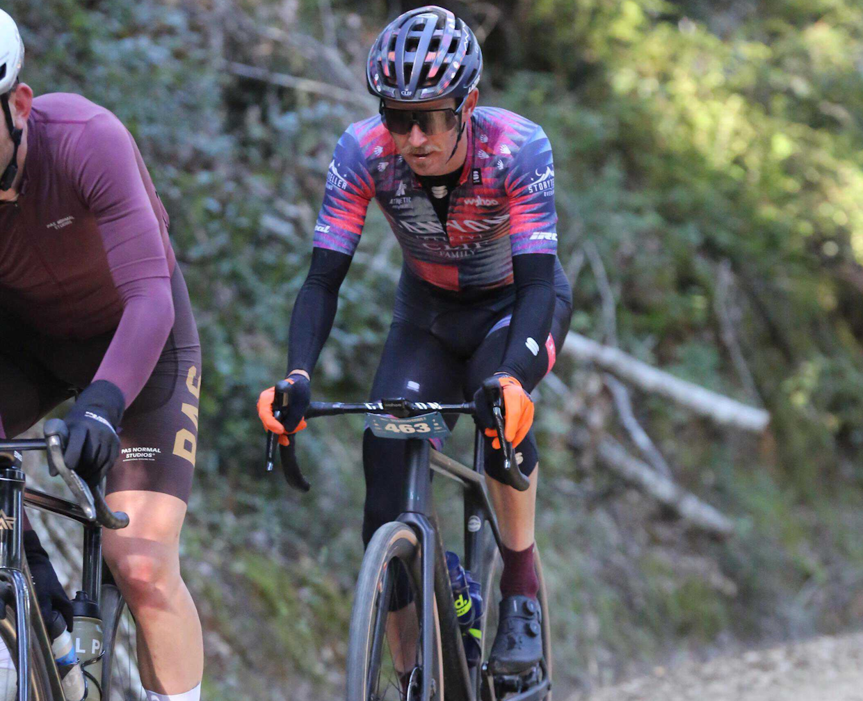 Peter Stetina (Canyon) and Kate Courtney (Rivian/Allied/Red Bull) were fastest at Low Gap