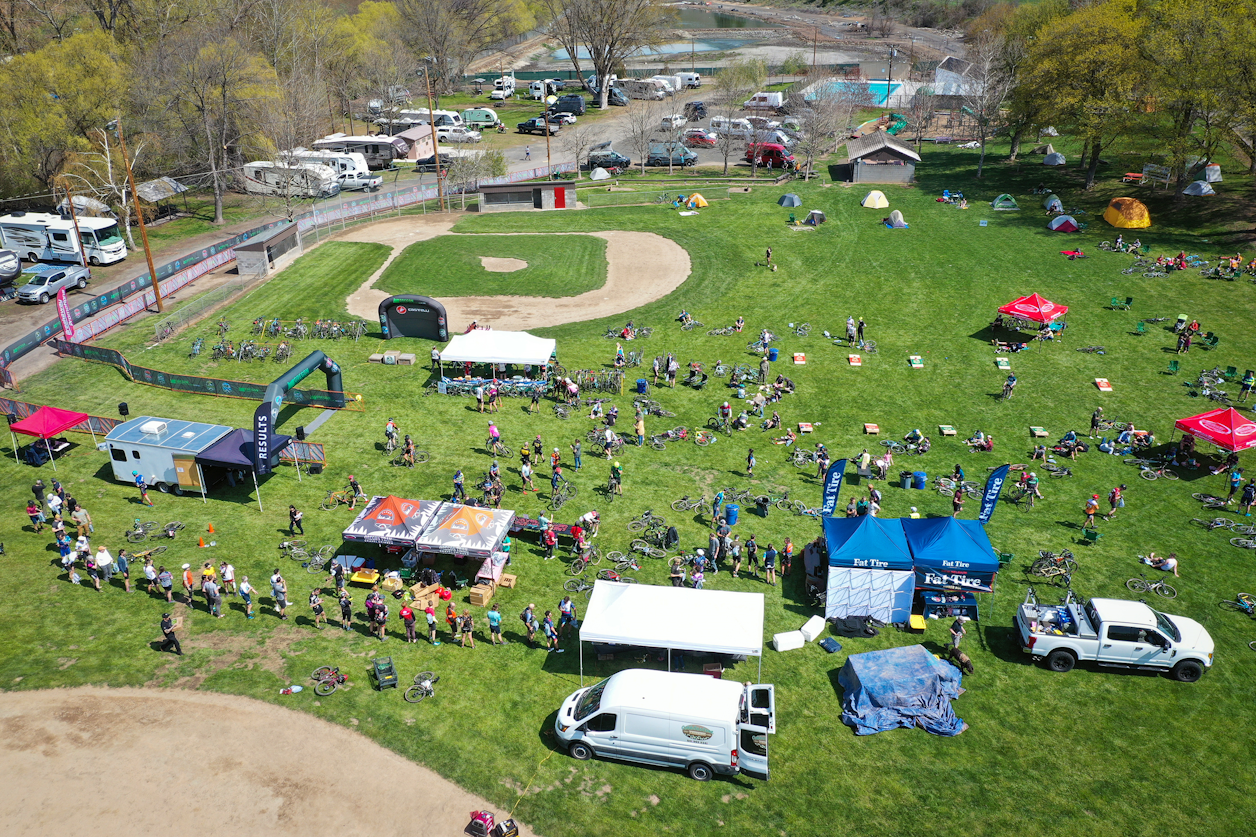 The Gorge Gravel Grinder will start in the park in the middle of the camping area.