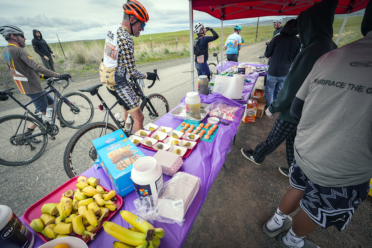 Well-stocked Aid Stations are located every 20 miles along the course.