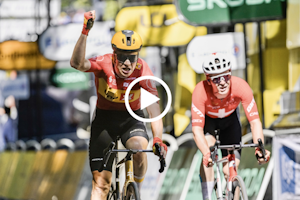 Abrahamsen wins stage 11 as Pogacar crashes