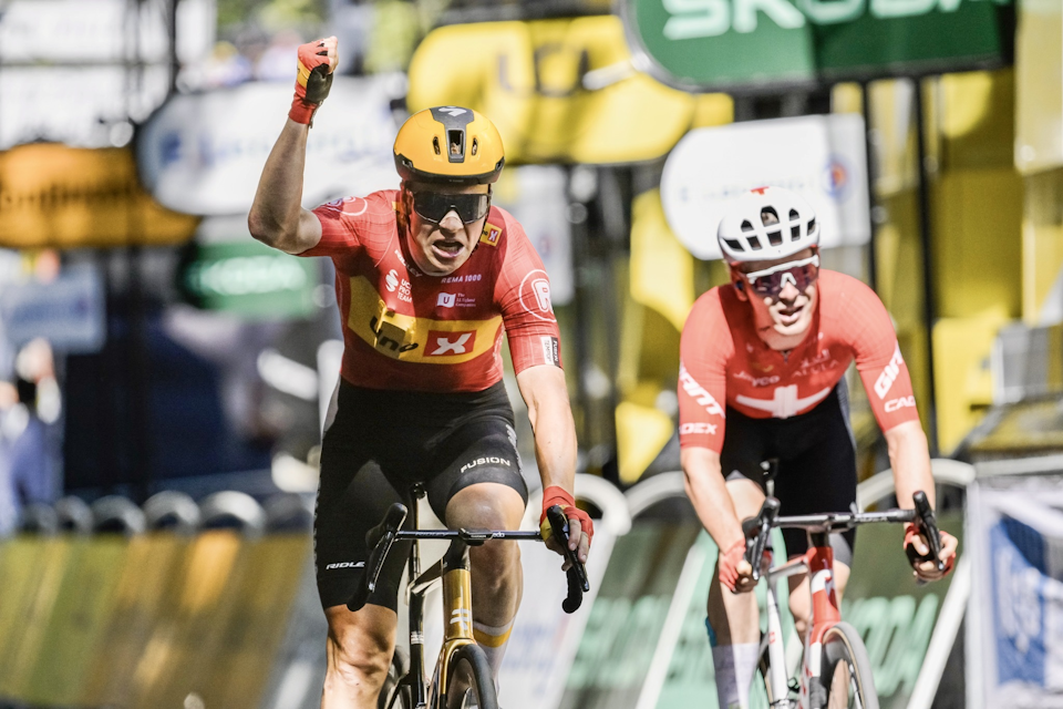 Abrahamsen wins stage 11 as Pogacar Crashes