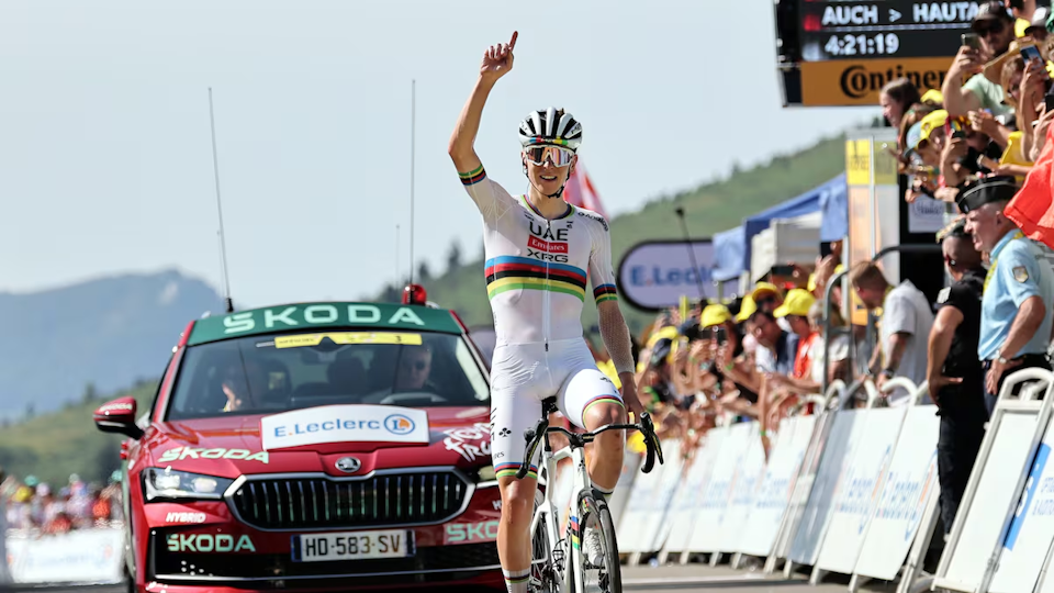 Pogacar retakes Tour de France lead with Victory on Hautacam