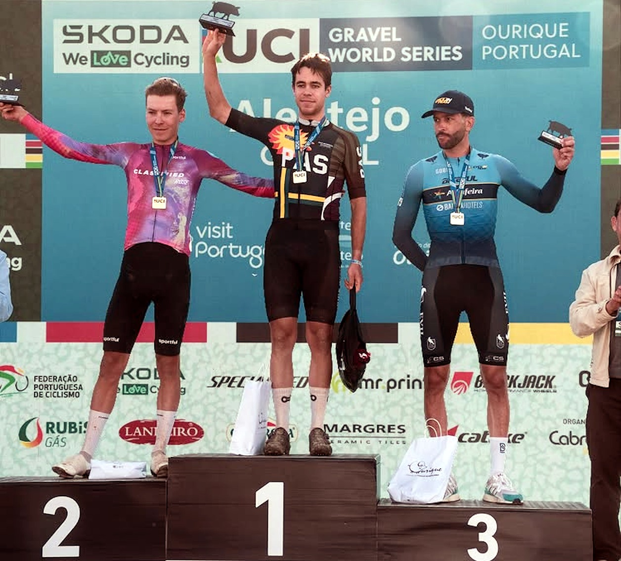 24-year-old Lukas Malezsewski claimed his first UCI Gravel World Series victory