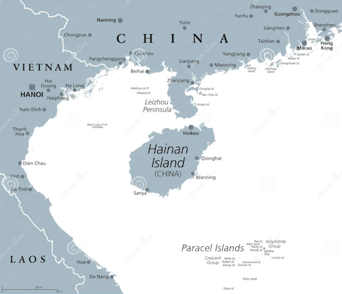 Located on the coast of the South China Sea, Hainan