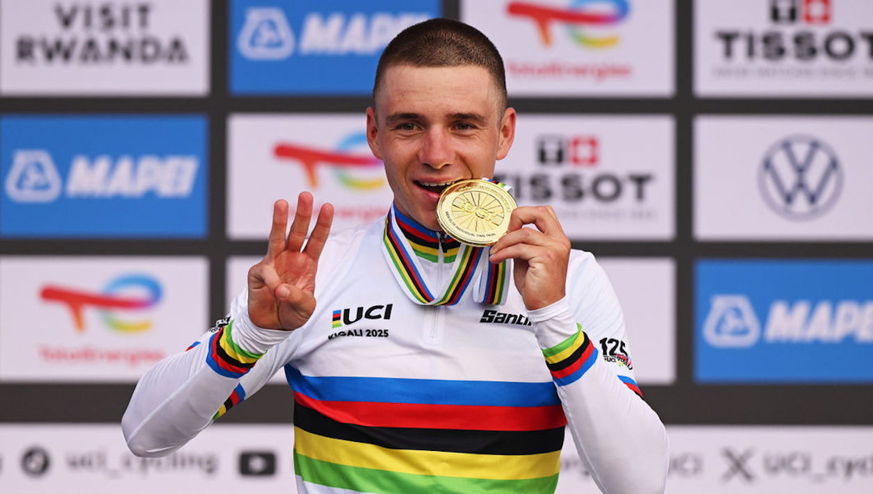 Bad Day for Pogacar As Evenepoel and Reusser Claim ITT World Titles
