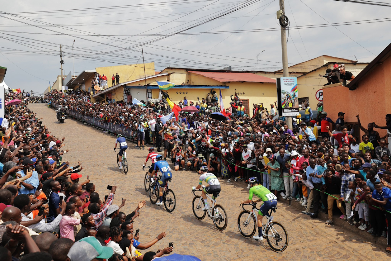 Pogacar wins second world road cycling championships in Rwanda