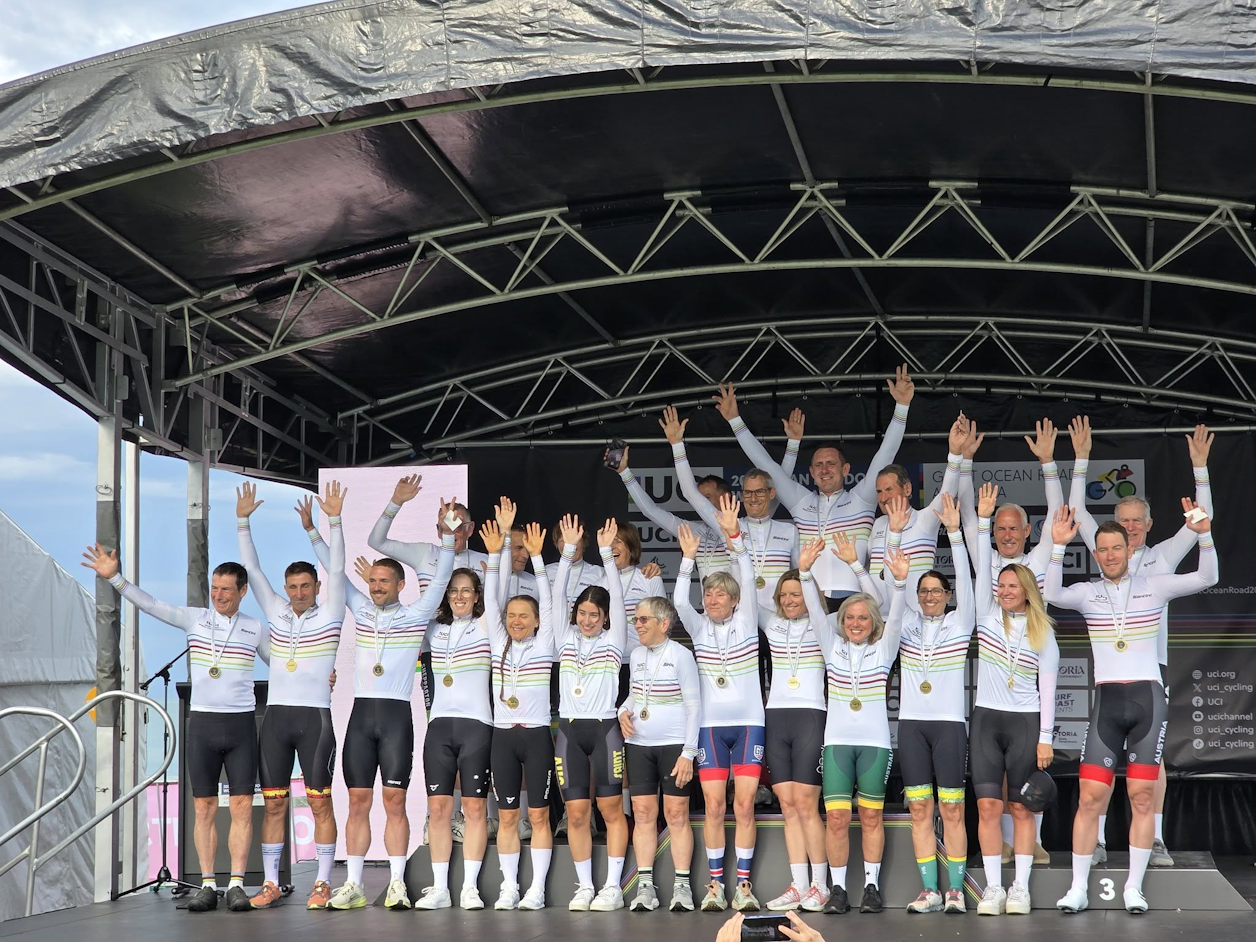 23 riders claimed the gold medal in their age category on the 22.7km Great Ocean Road course