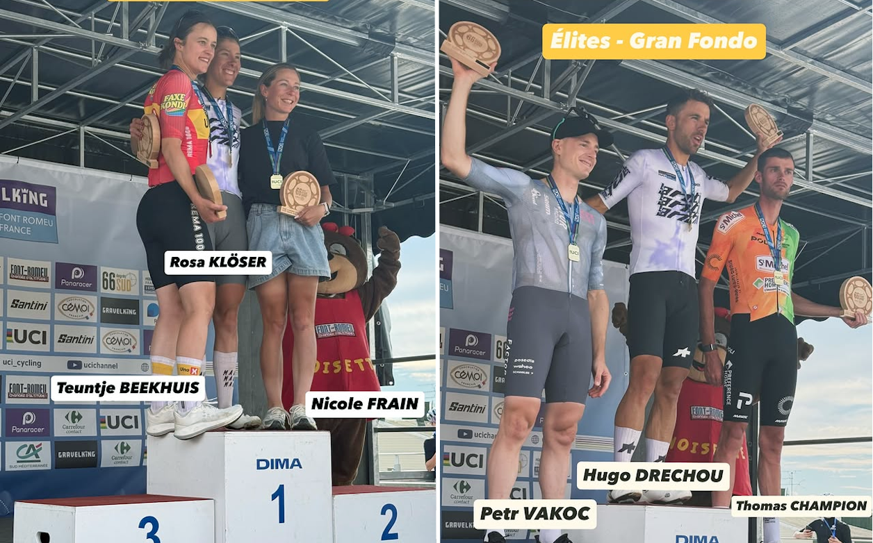 2022026 UCI 66 Degrés Sud Gravel Tour: Rosa Kloser and Hugo Drechou take Victory
