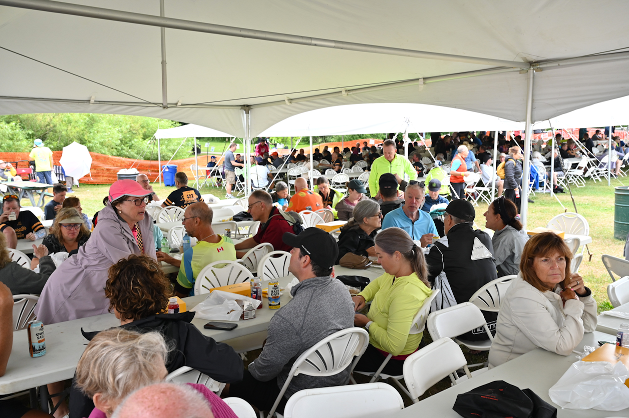 Riders capped off the day with hot meals, cold drinks and live music