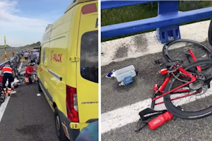 VIDEO: Massive pileup at Quebrantahuesos saw over 200 riders crash