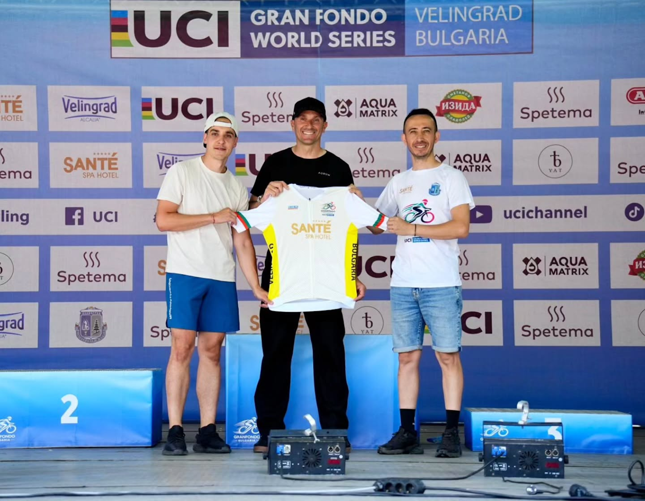 Bel Levene and Borislav Hadzhistoyanov take victory at inaugural 2026 UCI Gran Fondo Bulgaria Bel Levene and Borislav Hadzhistoyanov take victory at inaugural 2026 UCI Gran Fondo Bulgaria