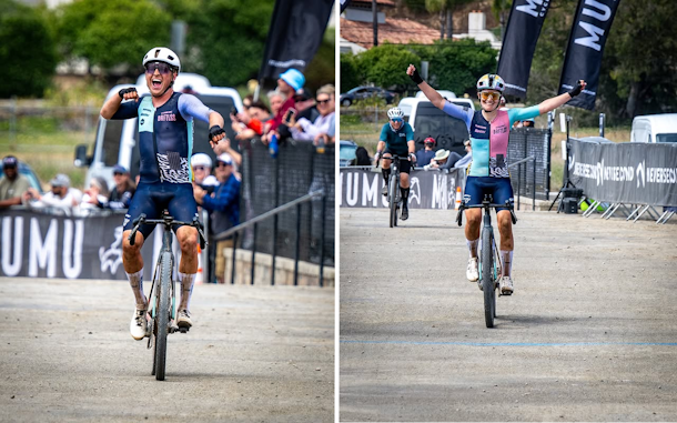 Cecile Lejeune and Daxton Mock take Victory at the 2026 Belgian Waffle Ride California