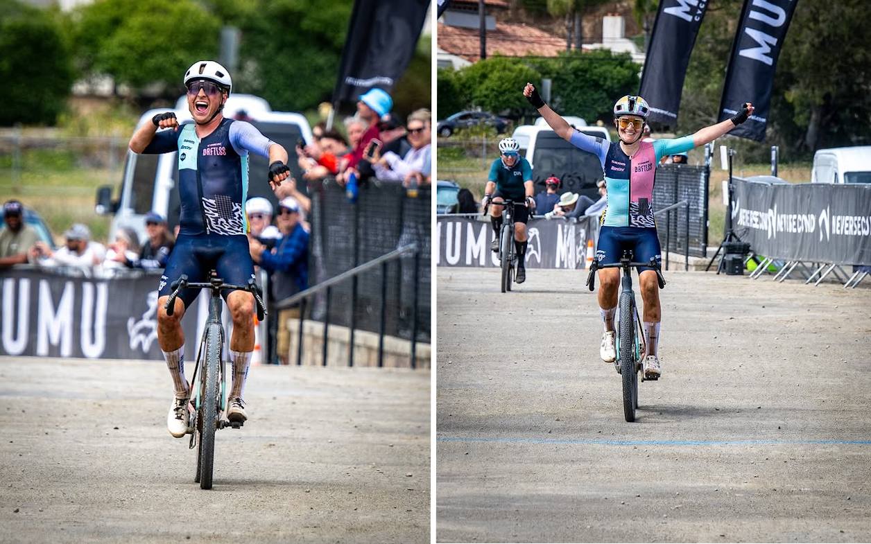 Cecile Lejeune and Daxton Mock take Victory at the 2026 Belgian Waffle Ride California