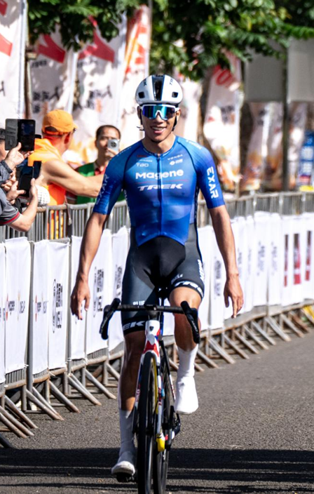 Chen Hao attributed his win to a decisive team breakaway in the first 20km.