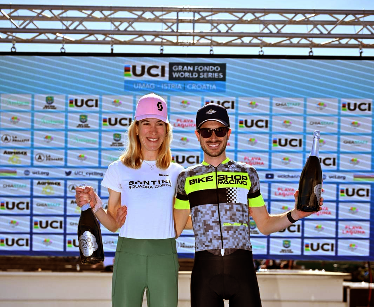 Laura Šimenc Kramar and Matic Grošelj take Victory 2026 UCI Istria Granfondo Laura Šimenc Kramar and Matic Grošelj take Victory 2026 UCI Istria Granfondo