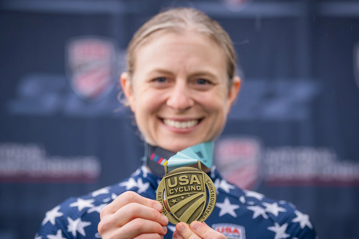 Jill Patterson is 3 times USA Gran Fondo National Champion.