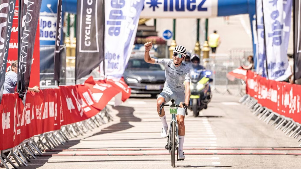 Italian Luca Cavallo (OM.CC) won the 2025 Marmotte Gran Fondo Alps and set a new course record