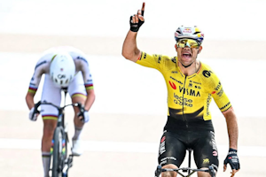 Wout Van Aert outsprints Tadej Pogacar to win 2026 Paris-Roubaix