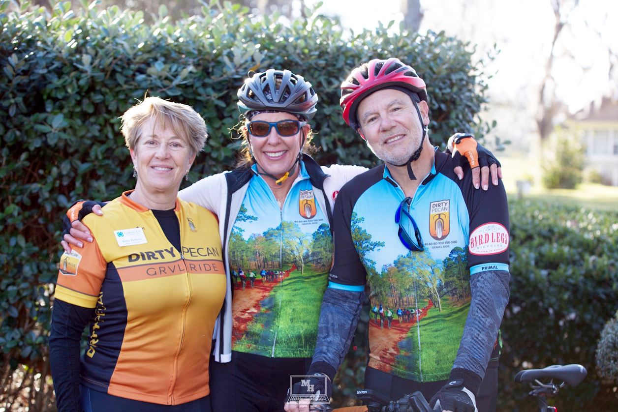 Dirty Pecan Co-Founder Betsy Barfield on the Left with two participants Dirty Pecan Co-Founder Betsy Barfield on the Left with two participants