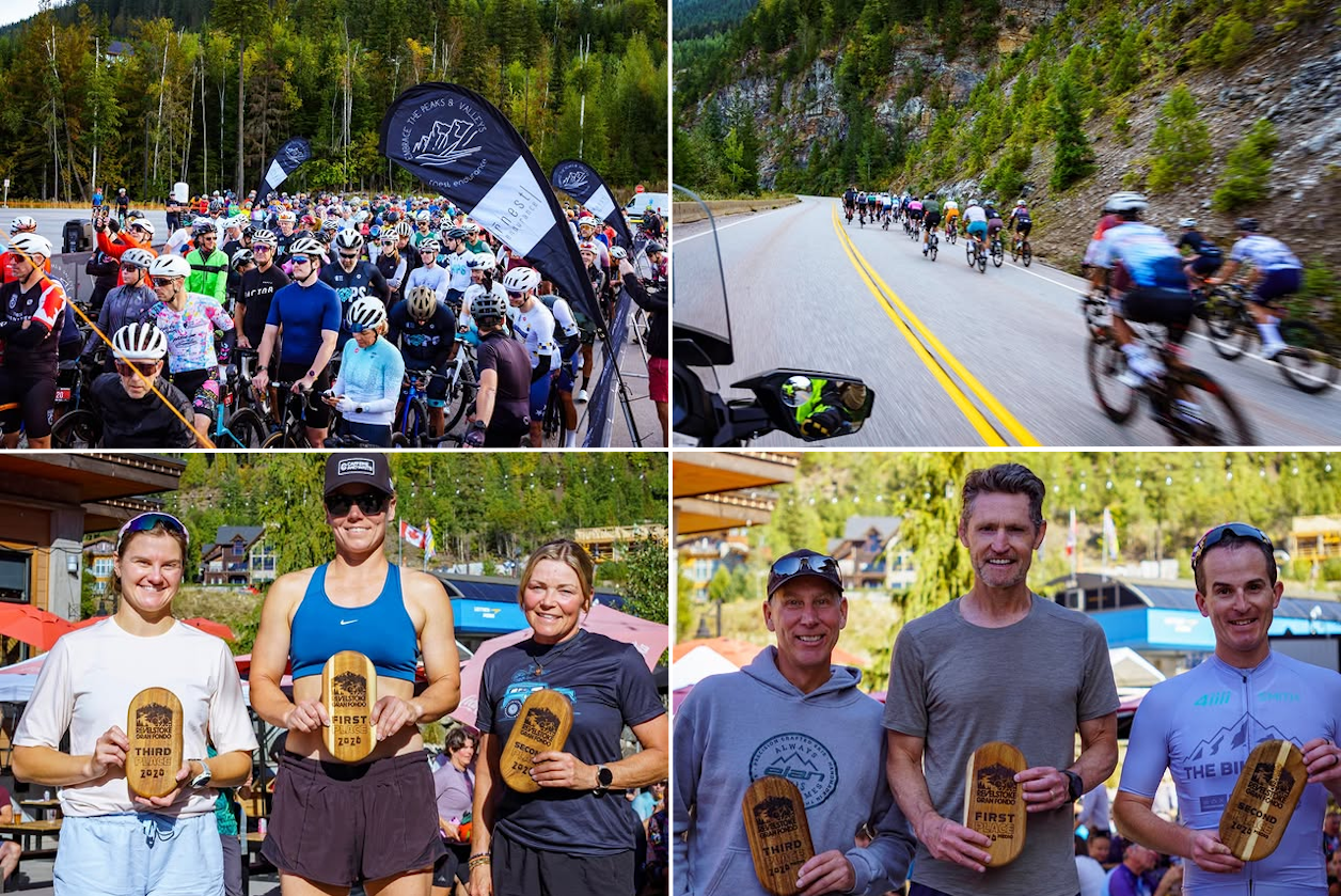 Riders tackled both the 160 km Gran Fondo and the 100 km Medio Fondo,