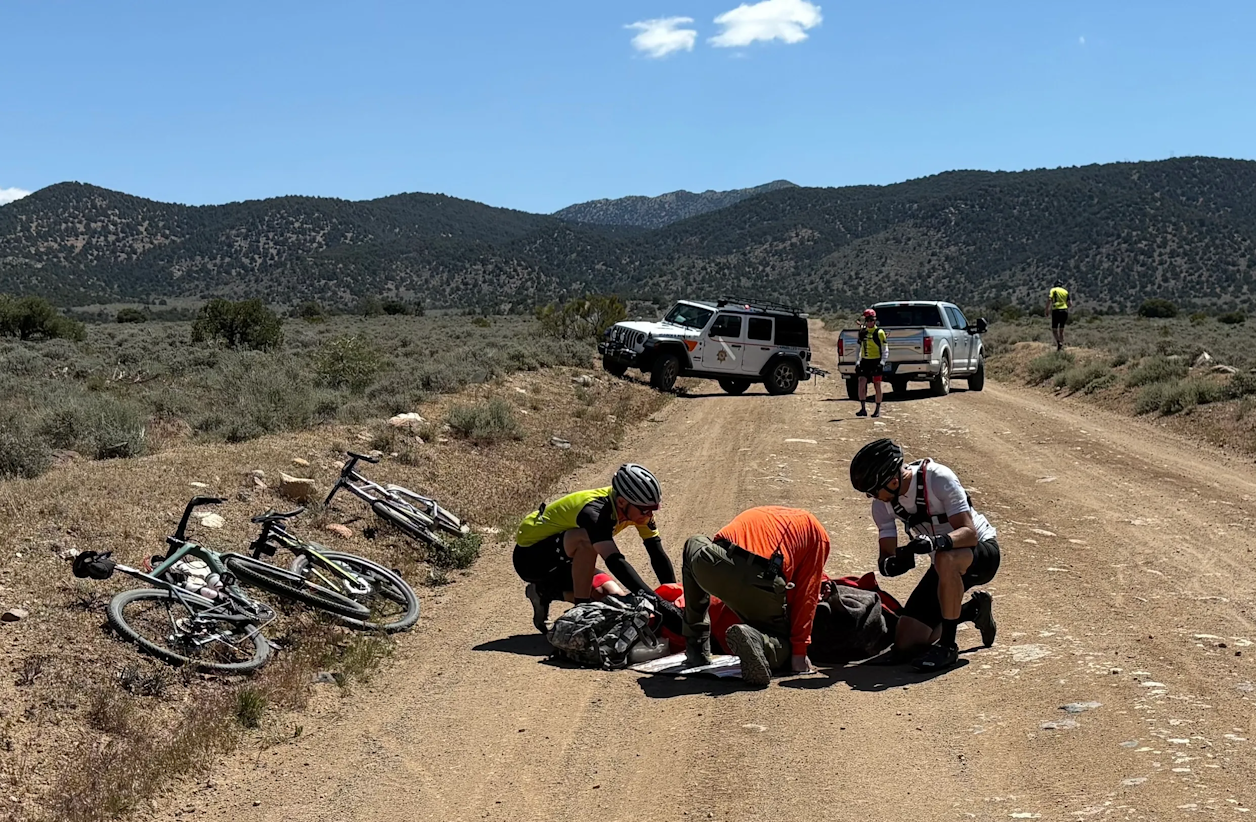 Injured Cyclist airlifted to hospital at 2026 Steina's Paydirt Gravel Race