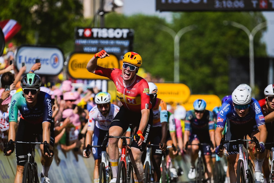 Søren Wærenskjold Wins Fastest Road Stage in Tour de France History