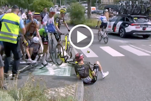 Jonas Vingegaard crashes out of the 2026 Tour de France — a brutal, heartbreaking exit