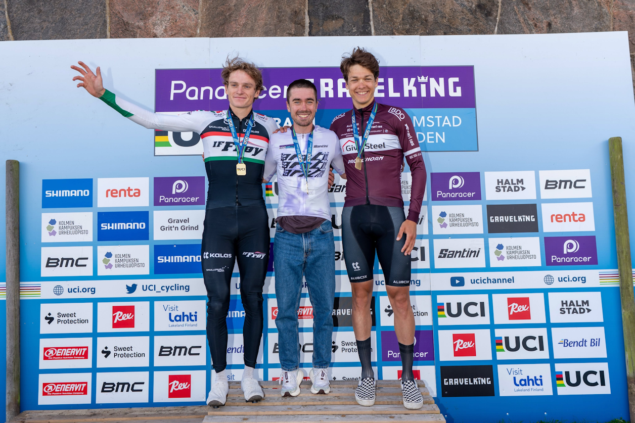 Magnus Bak Klaris (PAS Racing) taking victory in 3:58:52 after breaking clear in the final kilometres.