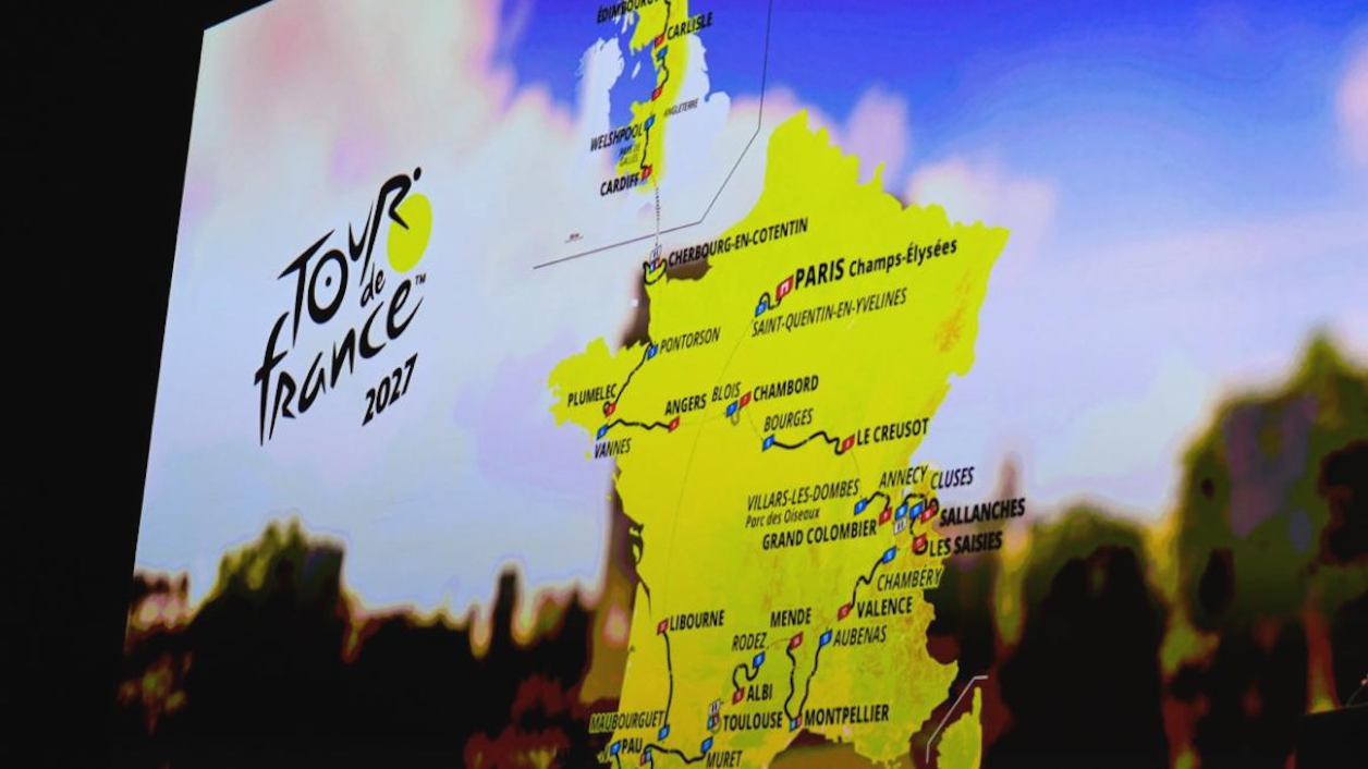 2027 Tour de France: Grand Depart in Britain, 71km of time trials, Grand Colombier, Les Saisies and Col du Portet, with the Yellow Jersey likely decided in the Pyrenees