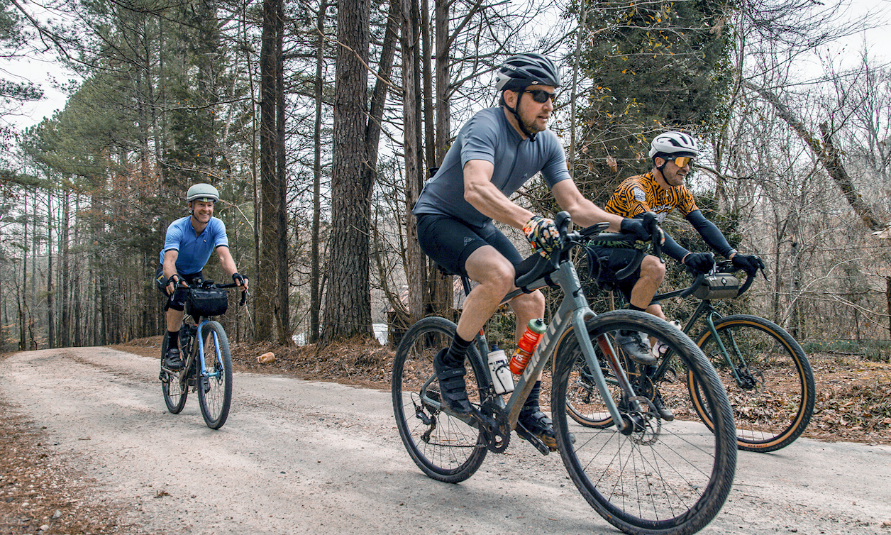 three distances (a 30-mile fun ride and 62- and 100-mile races).