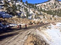 100k is rolling up Lefthand Canyon construction