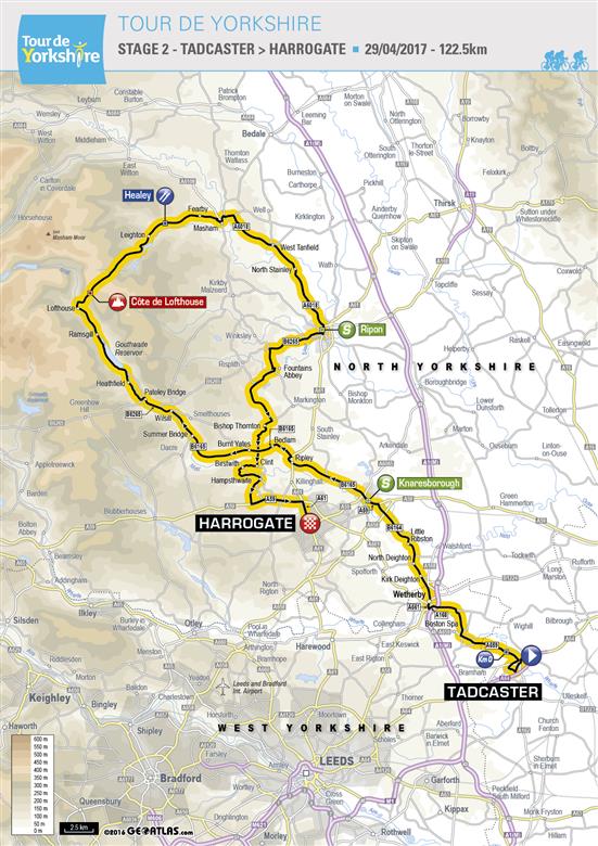 2017 Tour de Yorkshire STAGE TWO: 122.5km – HISTORIC MARKET TOWNS