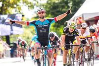 Eric Marcotte won the 61-mile mens criterium. (Photo by Darrell Parks.)