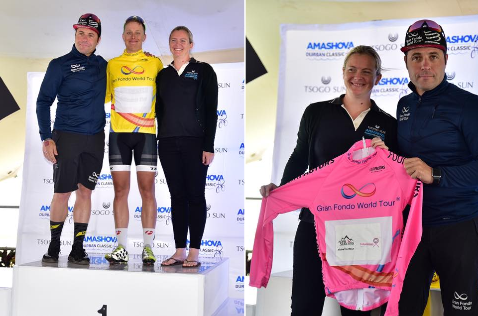 Photo: Jonas Orset (Norway) left and Louise Jugnickel (Germany) right with a first prize each of $10,000 USD!
