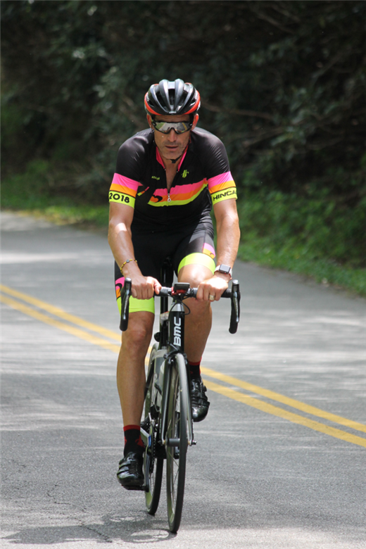 George Hincapie, an Assault on Mt. Mitchell veteran, finished the 2018 ride with a time of 06:03:21.