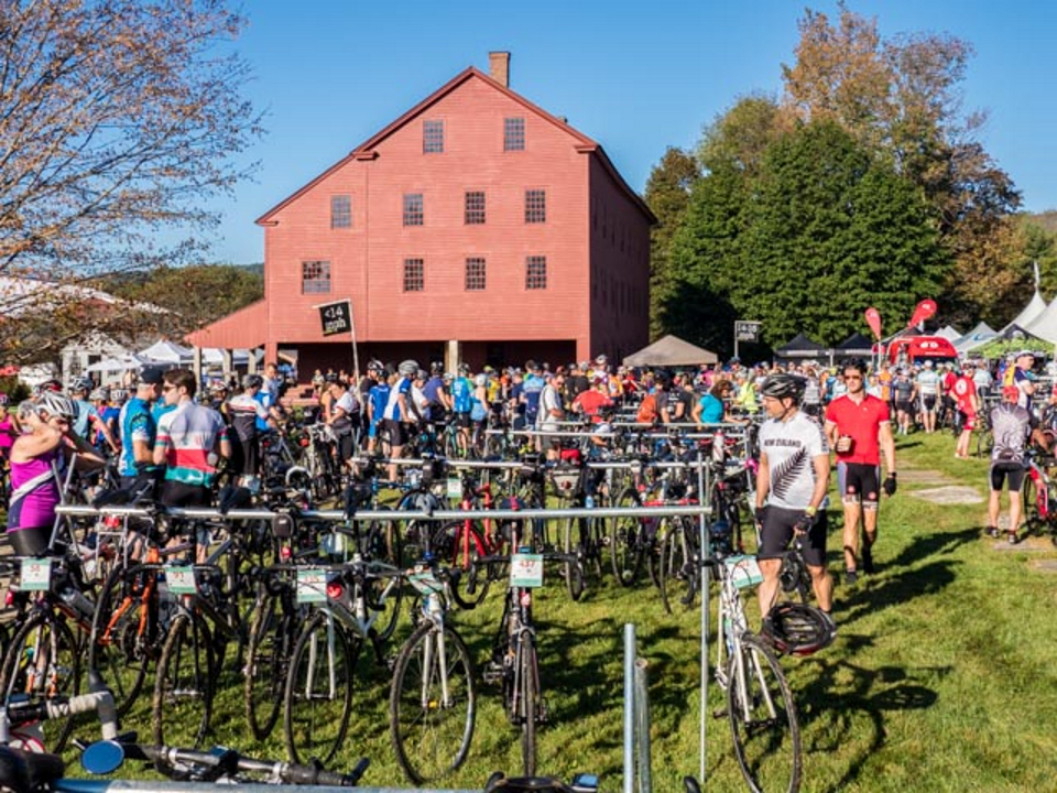 Photo: Hancock Shaker Village hosted the start and post-ride celebrations.