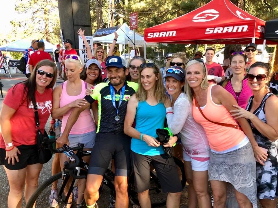 Photo: Freddie Rodriguez and his fan club at the Tour de Big Bear!