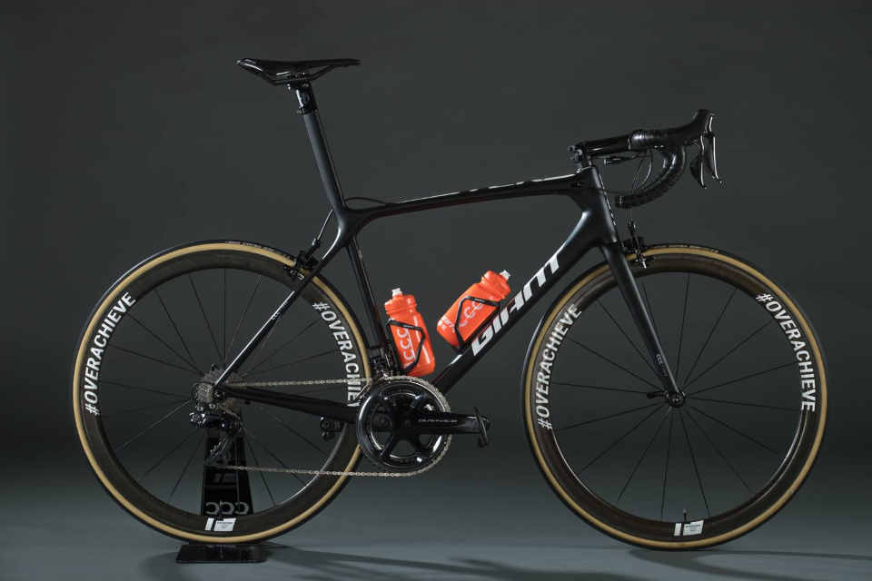 The team will ride the Giant Bicycles TCR Advanced SL race machine