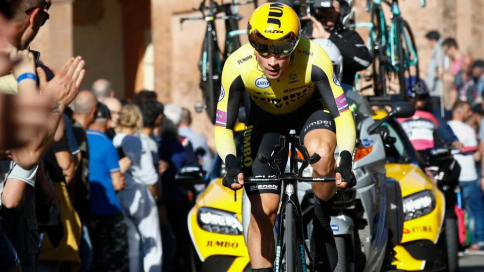 Primoz Roglic secures Pink Jersey in the opening Time Trial in Bologna