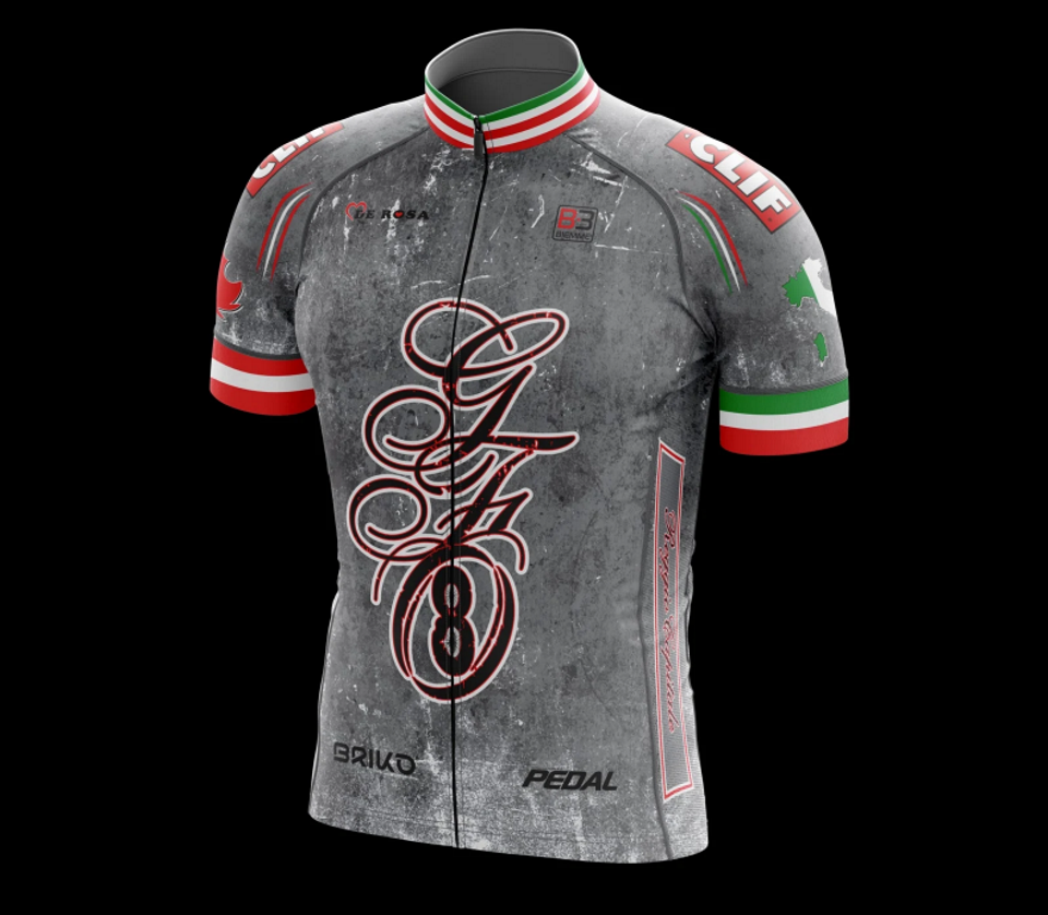 Registration includes an iconic Italian styled Biemme cycling jersey with a full zip.