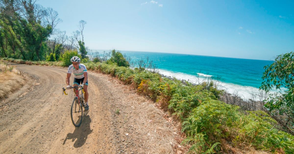 Photo: The alternative to riding on busy sealed roads at the Great Otway Gravel Grind in Australia