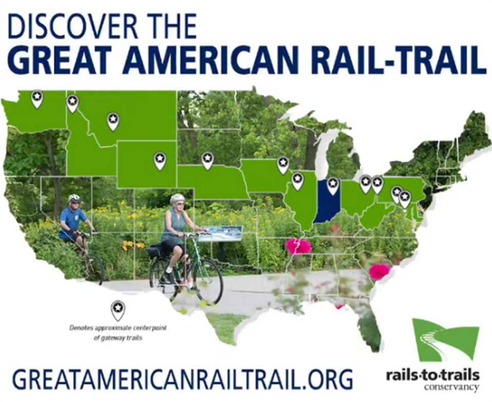 Within the 12 states traveled, each will have a Gateway Trail that connects to the larger route. The full map of the trail will be released in spring of 2019.