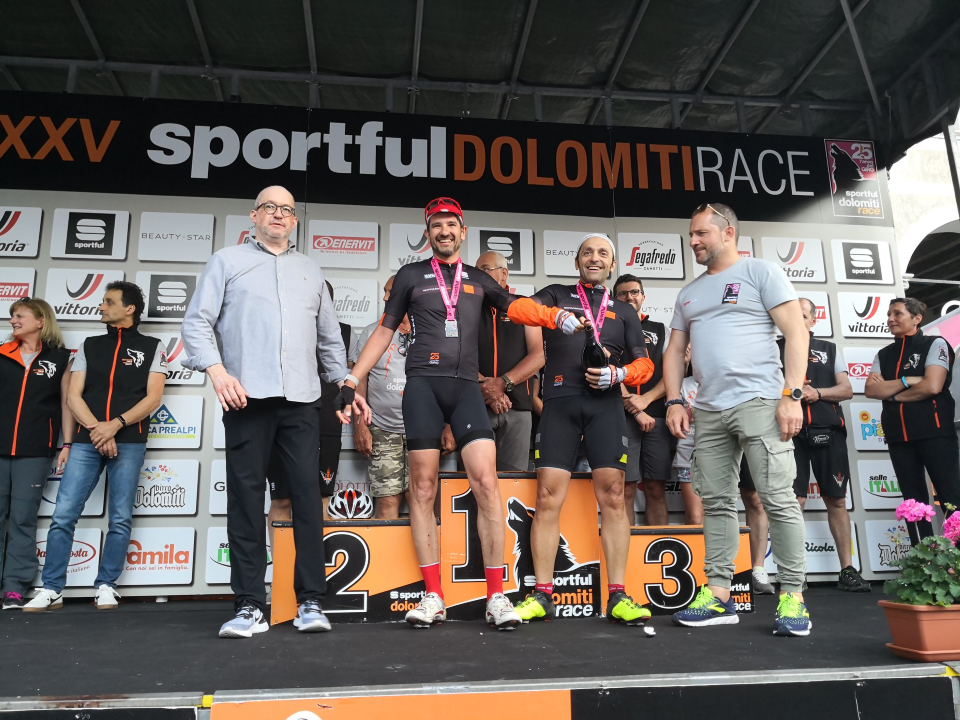 Enrico Zen wins the Sportful Dolomiti Race for the third consecutive year